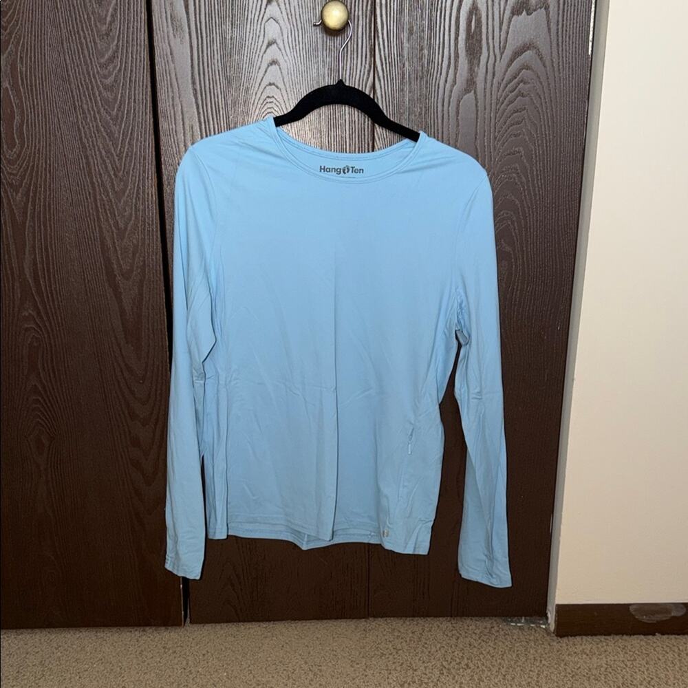 Hang Ten Light Blue Long Sleeve Tee - size M